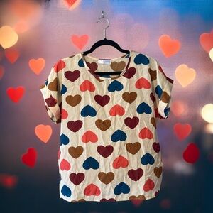 Heart Pattern Shirt
